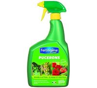 FERTILIGÈNE Insecticide Pucerons Prêt à l'Emploi 800ml - À base d'Huile de Colza - Élimine Acariens & Cochenilles - Utilisable en Agriculture Biologique