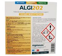 Traitement et imperméabilisant bidon de 15l - ALGI 202 ALGIMOUSS - 058002