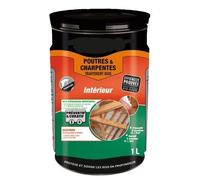 TRAITEMENT INSECTICIDE SPECIAL POUTRES ET BOIS DE CHARPENTE CONTRE VRILLETTES 700/883 CAPRICORNES TERMITES PREVENTIF ET CURATIF 1L