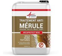 Traitement ""anti mérule"" : Traitement des bois, murs, caves, charpente - 5 L