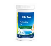 Traitement piscine OCEDIS oxygène actif OXYTAB tablettes 20g en pot 1kg