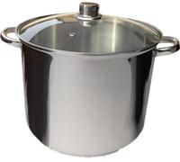 Traiteur Inox + Couvercle Verre ø 28 Cm - 14 L - Le Pratique