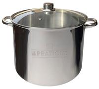 Traiteur LE PRATIQUE en Acier Inoxydable, Capacité 14 L, Diamètre 28 cm, avec Couvercle