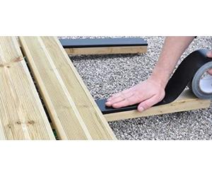 TRAMICO SA Bande d'étanchéité Terraband pour terrasse Bois - 85 x 0,3 mm - L 25 m - 3201000000