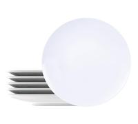 Tramontina - Assiettes plates rondes porcelaine 25 cm Leonora. Lot de 6.