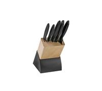 Tramontina - Bloc de couteaux Plenus 6pcs. Inox et plastique | Un bloc complet avec les couteaux essentiels