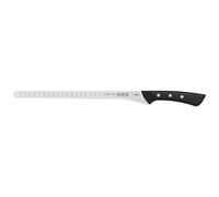 Tramontina - Couteau à jambon/saumon lame flexible alvéolée Solutta 25cm. Inox et polycarbonate.