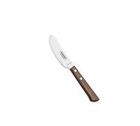 Tramontina Couteau à pizza de 10 cm, en acier inoxydable, manche en bois certifié FSC, couteau spécial, lame dentelée, inoxydable, passe au lave-vaisselle