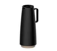 Tramontina Exata Pichet Isotherme en Plastique Noir 1 L | avec Ampoule en Verre