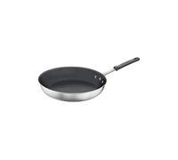 Tramontina Poêle à frire professionnelle antiadhésive avec poignée en silicone amovible pour plaques électriques, à gaz et vitrocéramiques, batterie de cuisine en aluminium 25 cm, 1,9L