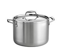 Tramontina Marmite Signature 8 L – inox plaqué triple, couvercle, induction, lave-vaisselle, NSF
