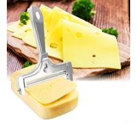 Tranche à fromage pour fromage dur Mozzarella Cheddar Fil (A) | Fil en acier inoxydable, épaisseur réglable, idéal pour le fromage dur, facile à nettoyer, passe au lave-vaisselle