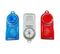 Tranche Coupe Oeuf Double Couper les Oeufs Tranches Plastique Acier Inoxydable