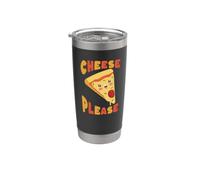 Tranche de pizza mignonne Cheese Please Kawaii Food Gobelet isotherme en acier inoxydable double paroi
