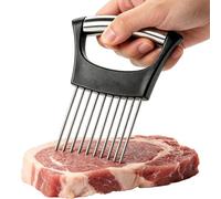 Tranche-Oignon En Acier Inoxydable | En Acier Inoxydable Antidérapant,Coupe-Légumes Trancheuse,Pour Tomates, Légumes, Viande, Steak, Maison, Restaurant, Camping Et Pique-Nique