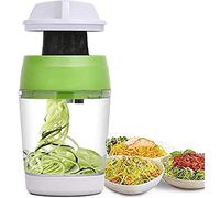 Trancheur à spirale de légumes 3 en 1, spirale manuel, Gadgets cuisine | Machine à nouilles réglables pour courgettes et carottes, -frites 9.5x9.5x17cm, outil d'artisanat végétarien pour pâtes