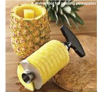 Trancheur d'ananas, éplucheur, outils de fruits en acier inoxydable, outils de cuisine, accessoires de cuisine, Gadgets de cuisine 1 pièce Black
