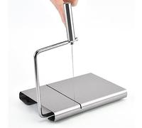 Trancheuse à fromage, coupefromage domestique en acier inoxydable, coupefil à beurre avec 6 fils decoupe de rechange pour la cuisine domestique