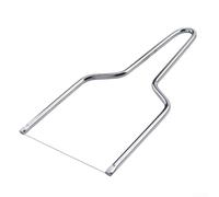 Trancheuse à fromage en acier inoxydable pour fromage mou, beurre et tofu | Acier inoxydable, fil de coupe tranchant, idéal pour un usage quotidien, longueur de 18,5 cm, design argenté