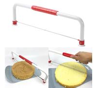 Trancheuse à gâteau réglable XL pour gâteaux de 15,2 à 40,6 cm, outil de cuisson de nivellement auxiliaire, trancheuse à pain, coupe-toast, scie alimentaire en acier inoxydable
