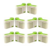 Trancheuse à Gâteau Vert 5 Paires en Plastique Réglable Pâtisserie | Guide de Coupe pour Parts Régulières, Lavage au Lave-vaisselle, Rangement Facile, Usage la Cuisine