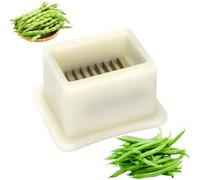 Trancheuse à haricots en acier inoxydable | Coupe- et éplucheur de haricots verts pour légumes | Accessoire de cuisine pour préparation de repas avec légumes pour maison, extérieur, camping