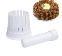 Trancheuse à oignons de cuisine, support pour trancheuse à oignons Hachoir | Machine à oignons en fleurs Outil de gadgets de coupe de cuisine pour le citron de fruit de to