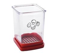 Trancheuse à tasse, trancheuse rapide pour fruits et légumes avec plaque de poussée, hachoir manuel en acier inoxydable, trancheuse à fruits en forme de tasse pour œufs, fraises, bananes