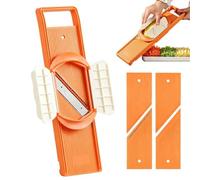 Trancheuse Alimentaire Outil, manuel multifonction sécurisé, en acier | Compact Coupe-Frites Cuisine, Salade Cuisson Préparation, De Repas Maison, Intérieur Extérieur Camping, Pique-Nique