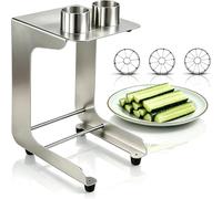Trancheuse de concombre pour sushis, coupe-concombre en acier inoxydable, avec coupe 8/10/12, trancher les concombres en bandes, extracteur de graines de noyau, diamètre de coupe 45 mm, pour la