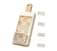 Trancheuse de cuisine 4 en 1 pour aliments - Râpe à fromage réglable - Pour salade, oignons, carottes, ail dans la cuisine, la maison, la restauration