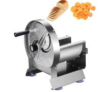 Trancheuse de légumes commerciale en acier inoxydable avec grande goulotte d'alimentation et lame de 20,3 cm, épaisseur réglable de 0,2 à 10 mm pour tomates, citrons