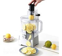Trancheuse de légumes électrique - Lame réglable de 1 à 4 mm pour une coupe efficace, grande goulotte d'alimentation pour tomate, oignon, pomme de terre, chou, citron vert, orange - Usage commercial