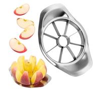 Trancheuse de pommes en acier inoxydable - Coupe-fruits - 3 en 1 - En acier inoxydable - Avec 8 lames pour couper les fruits et légumes (1 pièce)