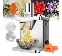 Trancheuse électrique pour fruits et légumes, en acier inoxydable, pour pommes de terre et carottes, idéale pour un usage domestique ou commercial