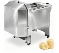 Trancheuse électrique Professionnelle pour Bananes, Coupe-légumes en Acier Inoxydable 130 TR/Min, épaisseur Réglable pour Tomates, Oignons Et Pommes De Terre.