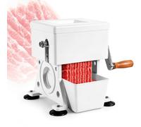 Trancheuse Et Râpe À Viande Manuelle, Coupe-légumes Professionnel, Lame En Acier Inoxydable, Bac De Réception Profond Et Pieds À Ventouses, Démontable Pour La Cuisine Domestique Et Les 1.5