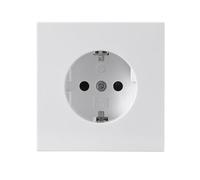 Trano Prise encastrée avec contact de protection - Blanc - 250 V / 16 A - Protection enfichable