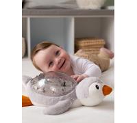 Peluche Veilleuse Rechargeable Tranquil Penguin - Grey