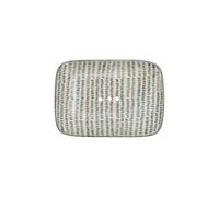 Tranquillo Porte-Savon carré Lene en céramique avec des Trous pour l'évacuation de l'eau 13,5 x 9,5 x 2 cm