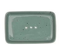 Tranquillo Rustic Ceramic Savon rectangulaire 14 x 9 cm Bleu pétrole