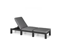 Transat Bain de soleil Allibert by DAYTONA en résine imitation rotin tressé c