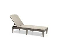 Transat Bain de soleil Allibert by KETER Jaipur Résine imitation rotin tressé Cappucci Rotin G