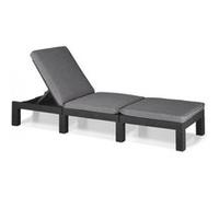Transat Bain de soleil Allibert by KETER DAYTONA en résine imitation rotin tressé c Rotin G