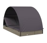 Transat Chaise Longue 2 Places Avec Toit Rond 211 X 112 X 140 Cm Grishelloshop26 02_0012191 Multicolore