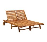 Helloshop26 Chaise longue 2 places - Bois