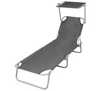 Helloshop26 Transat pliable - Gris