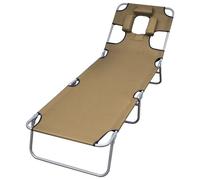 Helloshop26 Transat pliant - Taupe