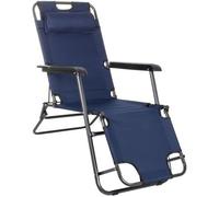 Transat De Jardin Pliable Springos - Bleu - Capacité 120kg Multicolore