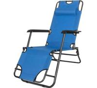 SPRINGOS Bain de soleil appui-tête chaise longue étroite repose-pieds chaise longue de jardin en métal pliable chaise longue de loisirs capacité de charge jusqu'à 120 kg